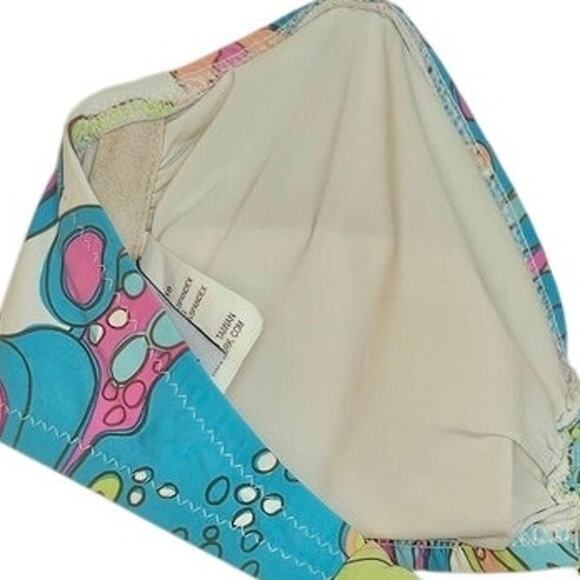 Trina Turk Tropical Beach Bikini Top w/ Gold Embellishment - Picture 4 of 5